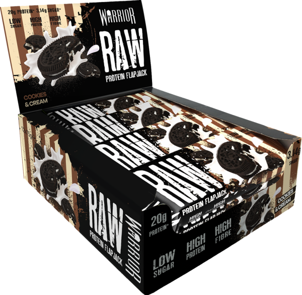 Warrior RAW Protein Flapjack- 12 Bars X 75 g