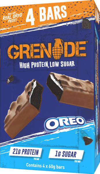 Grenade High Protein Low Sugar Bar, 4 Riegel x 60 g