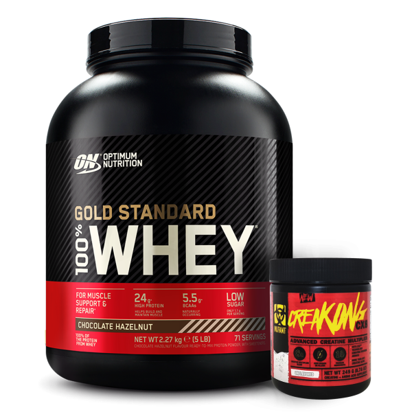 Optimum Nutrition 100% Whey Gold Standard 2270g Angebot +Mutant CreaKong Kreatin